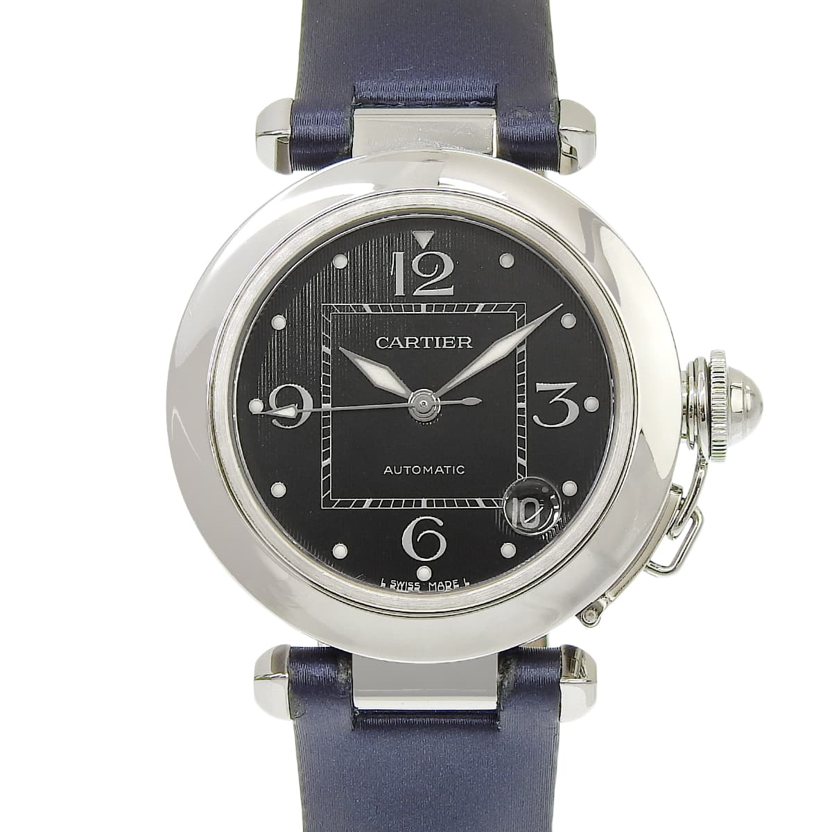 パシャC 2002年冬季限定 W3106099 SS/サテン ブラック 自動巻き メンズ