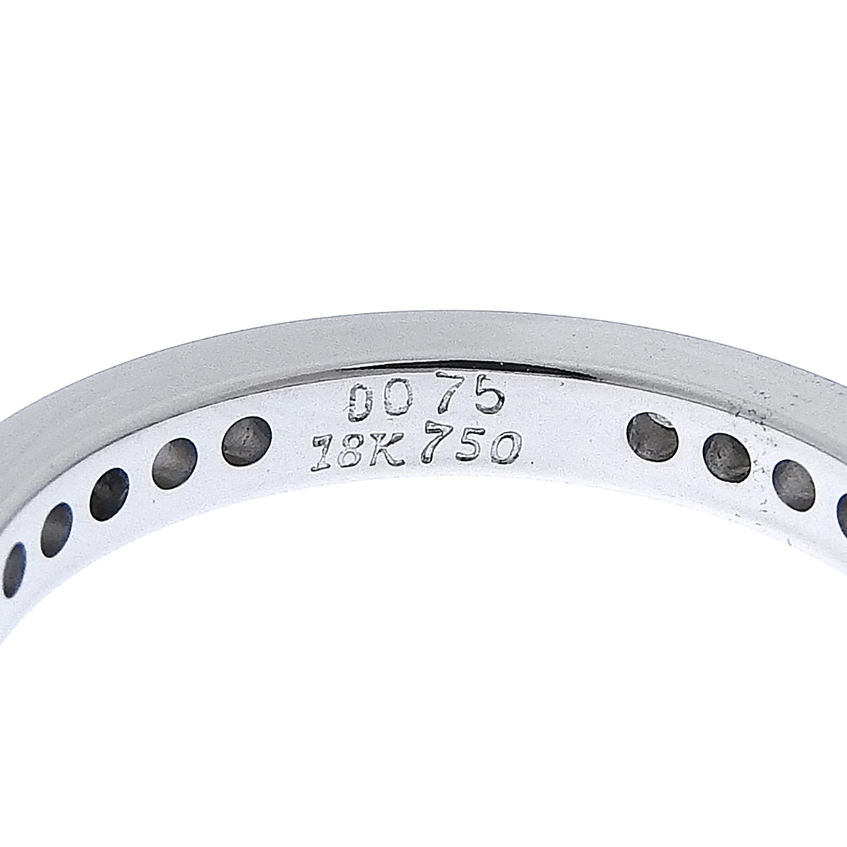 Full Eternity Diamond Ring D0.75 White Gold K18WG Size 12.5 (52.5) 3.3g