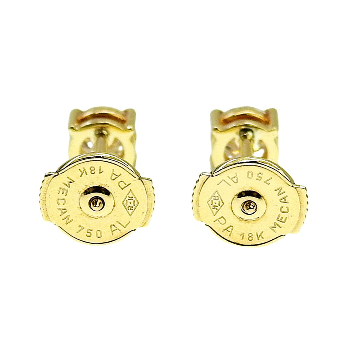 钻石耳钉 D1.00 黄K金 K18YG 1.9g