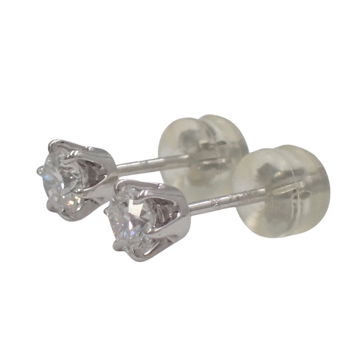 Diamond earrings D0.228/D0.229 Platinum Pt900 0.9g
