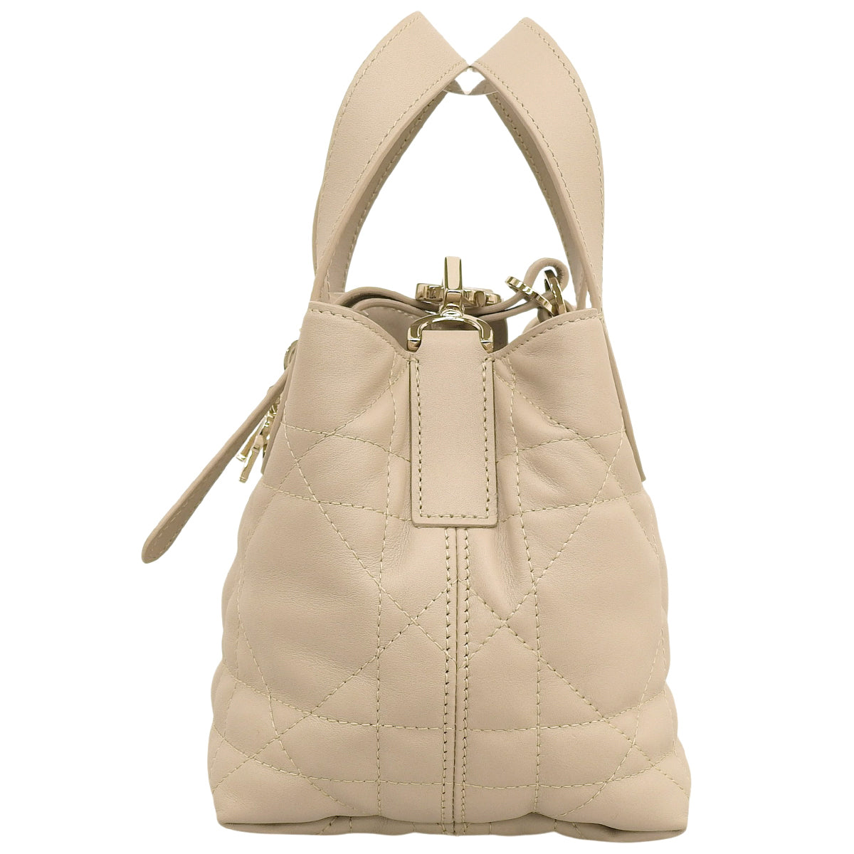 マクロカナージュ トゥジュール バーティカル ナノ トートバッグ ベージュ S6100OSNW_M51U