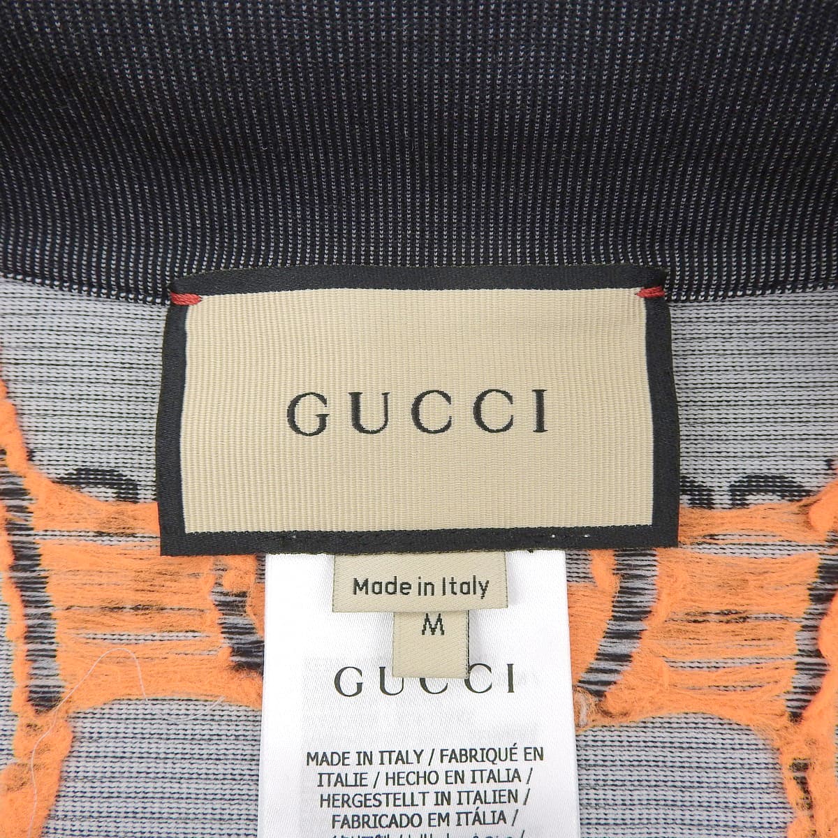 GG Jacquard Cropped Half Zip M