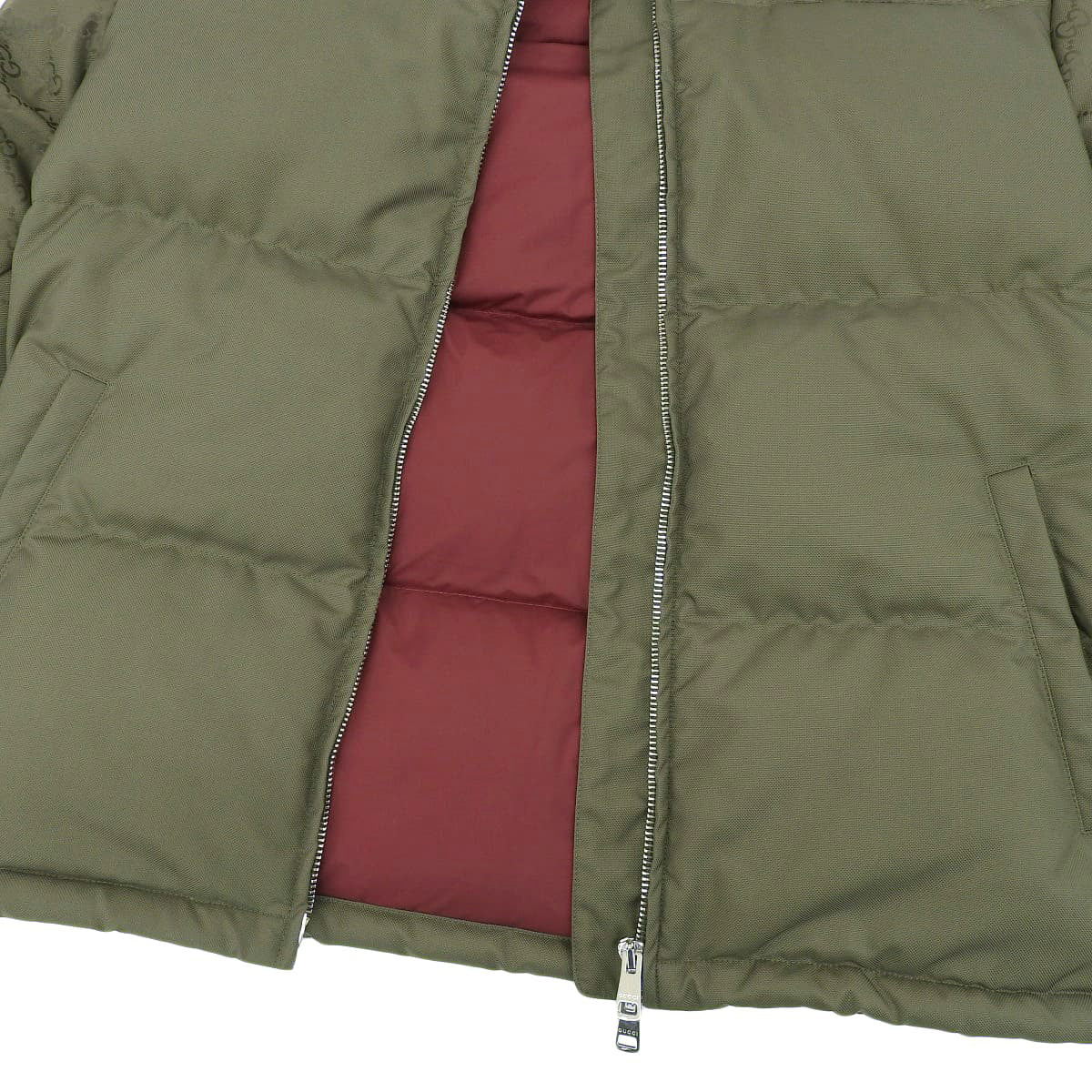 GG pattern down jacket size 48