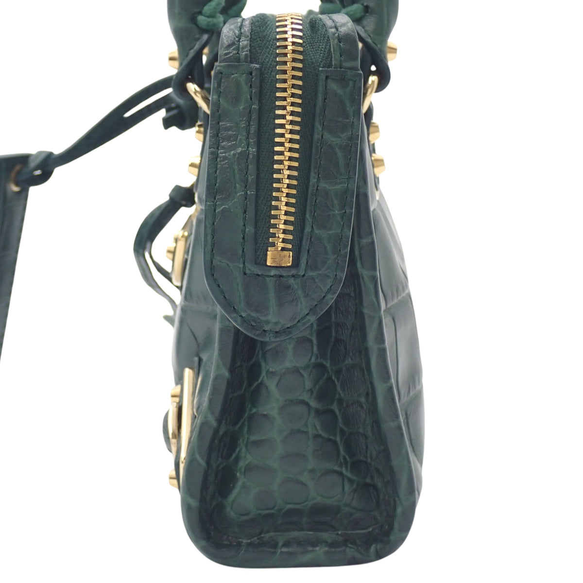 クラシック ナノ シティ レザー グリーン 505982