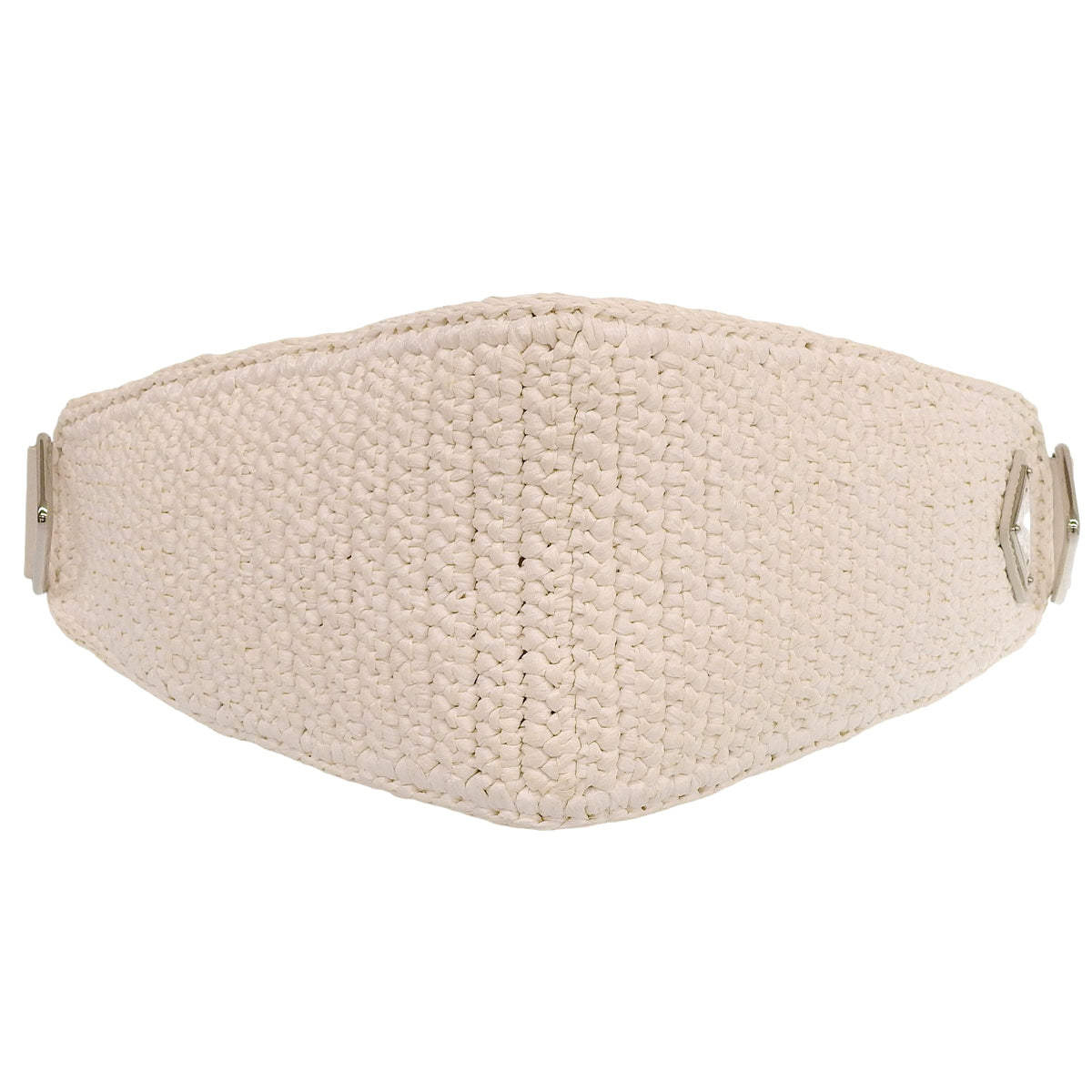 Triangle Bag, Raffia, White, 1BH190