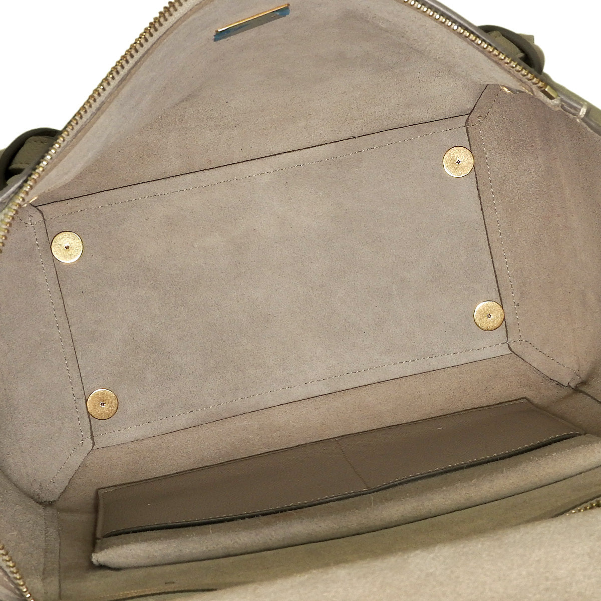 Mini leather belt bag in beige