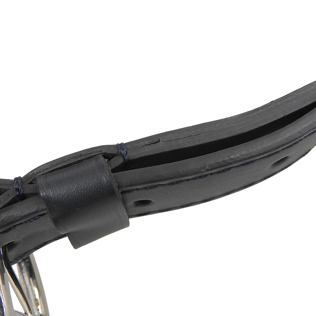 Epi Christopher Messenger bag in Epi leather, navy, white, and red