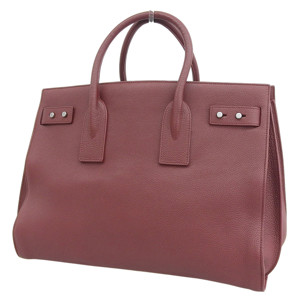 サックドジュール ミディアム レザー ボルドー 464959