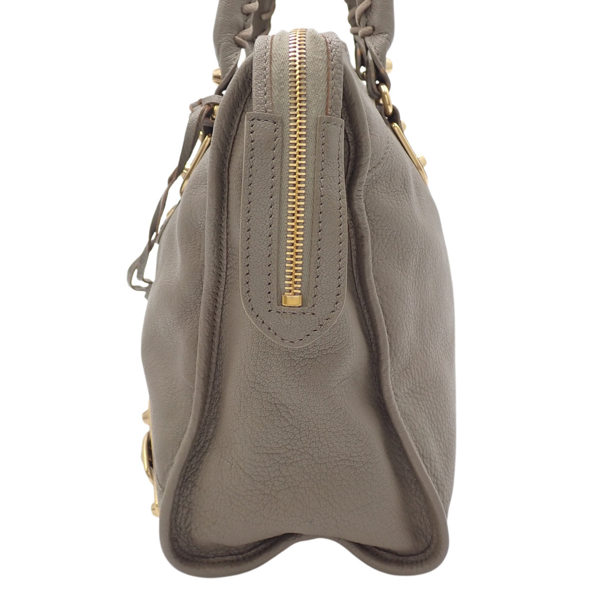 クラシック メタリック エッジ シティ レザー グレージュ 390154