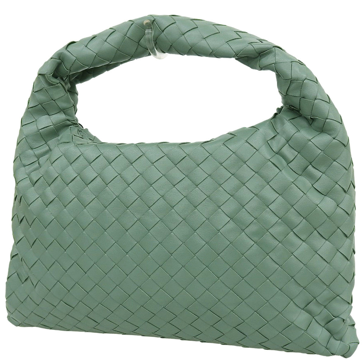 Intrecciato Hop Small Leather Green