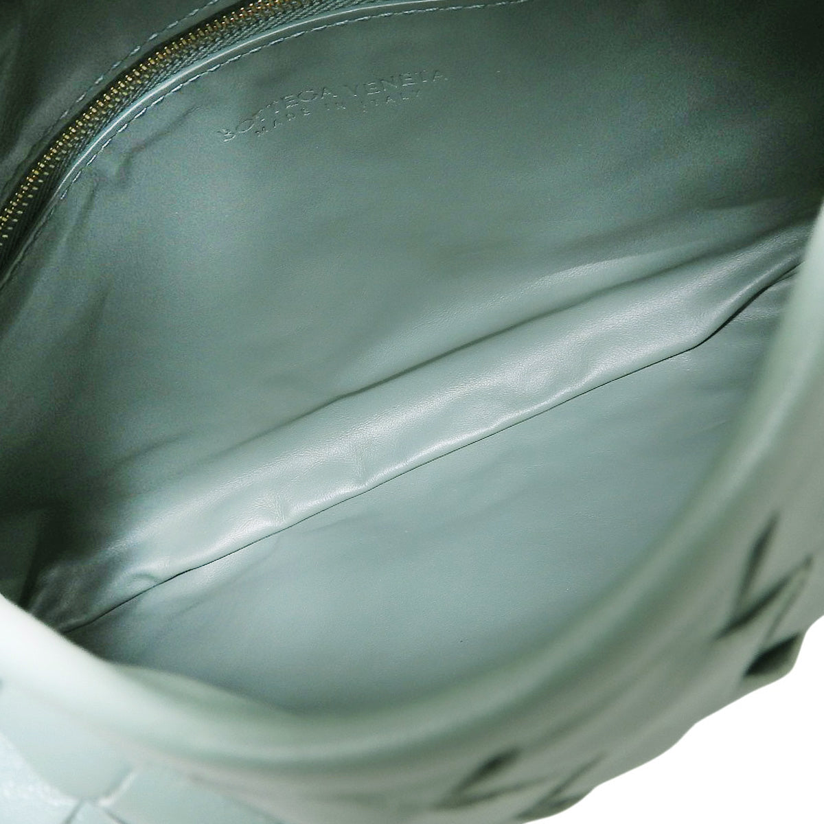 Intrecciato Hop Small Leather Green