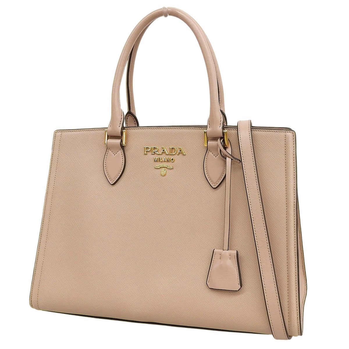 2-way bag in Saffiano leather and soft calf leather, CIPRIA 1BA228