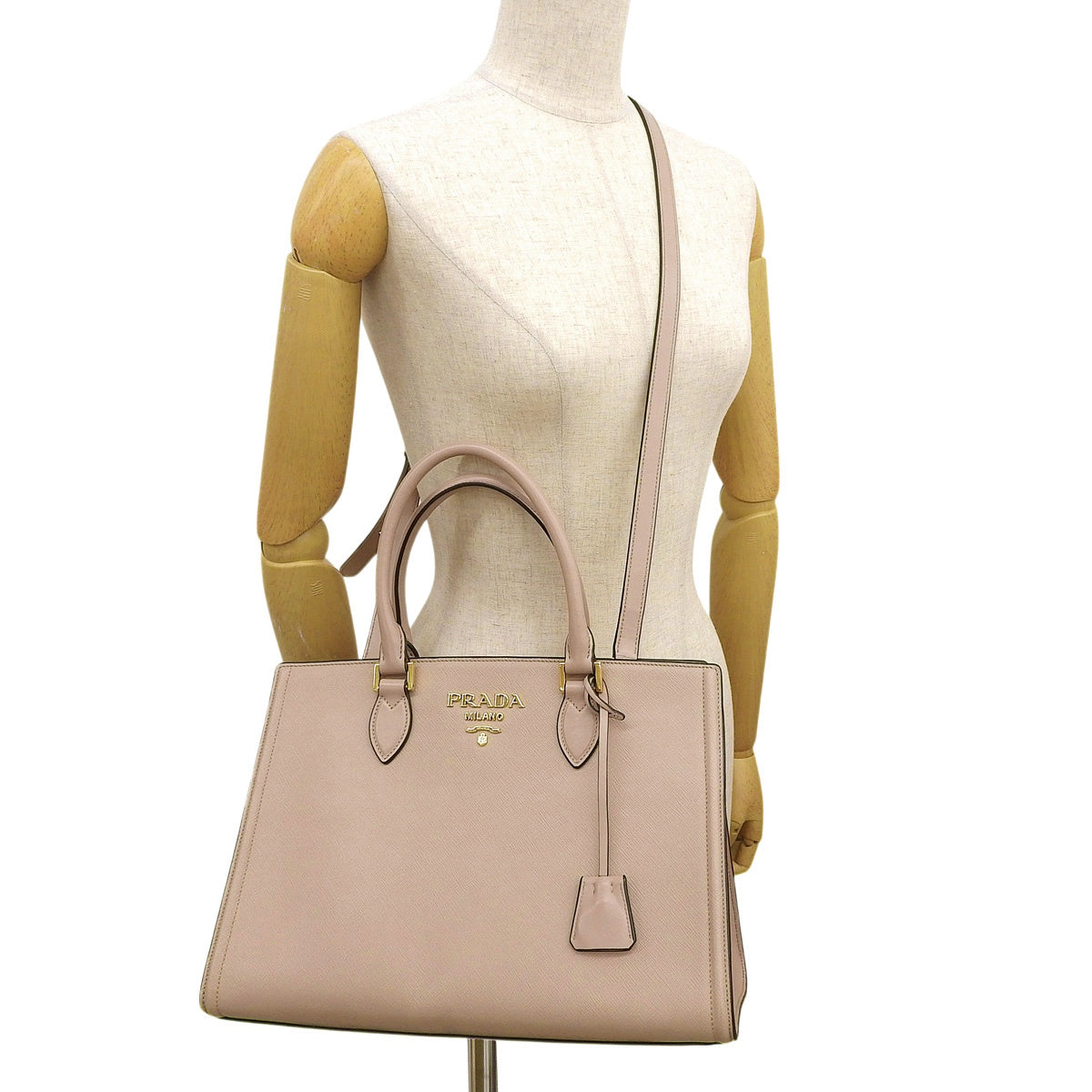 2WAYバッグ サフィアーノレザー SAFFIANO+SOFT CALF CIPRIA 1BA228