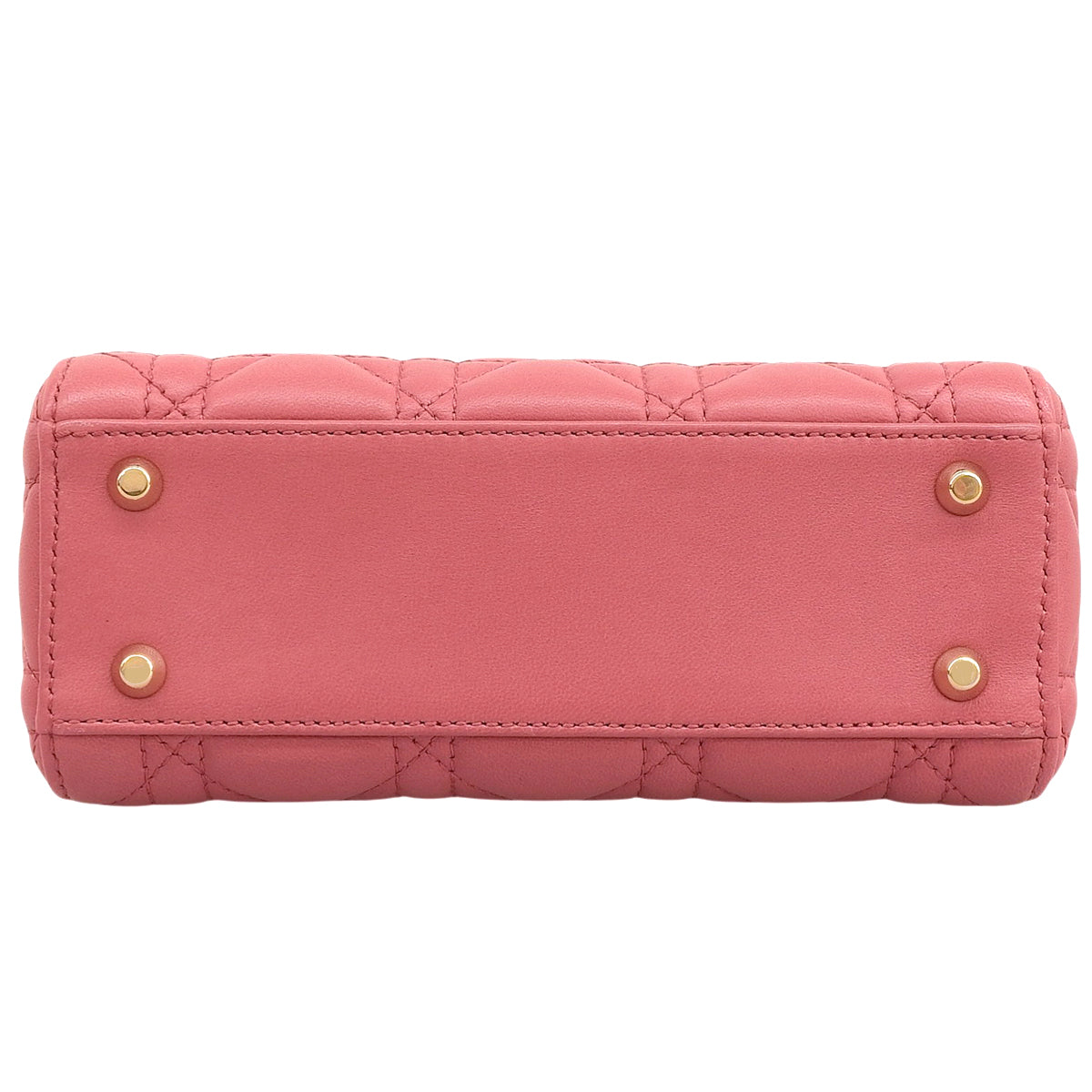 Cannage Lady Dior 迷你小羊皮粉色