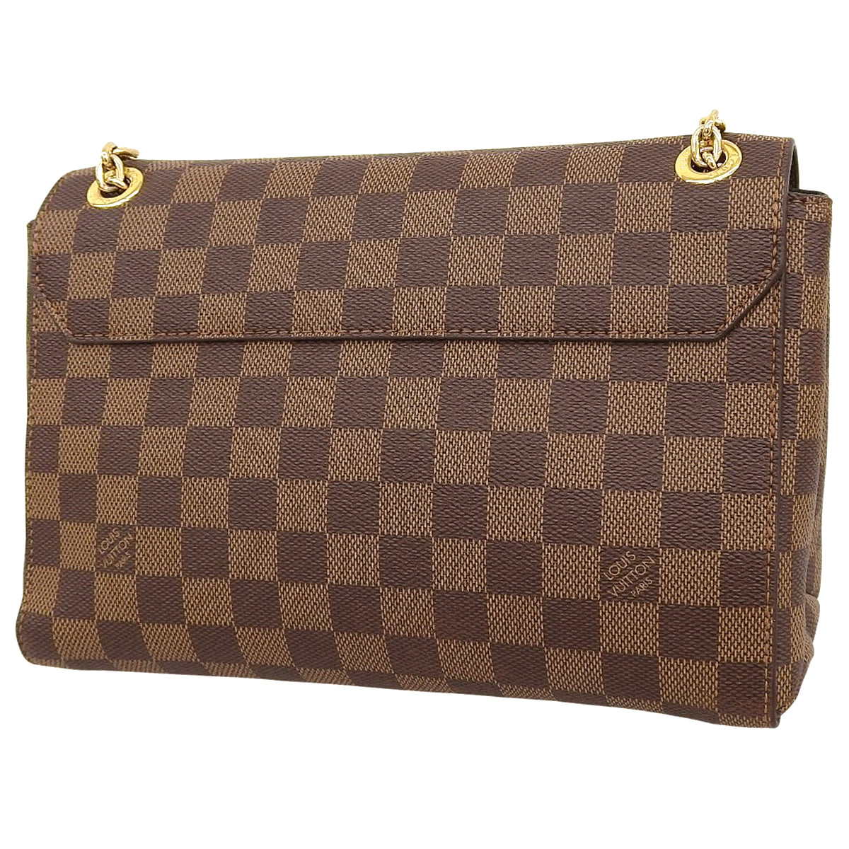 ダミエ・エベヌ ポルトフォイユ ヴァヴァン チェーンウォレット ブラウン ブラック N60221