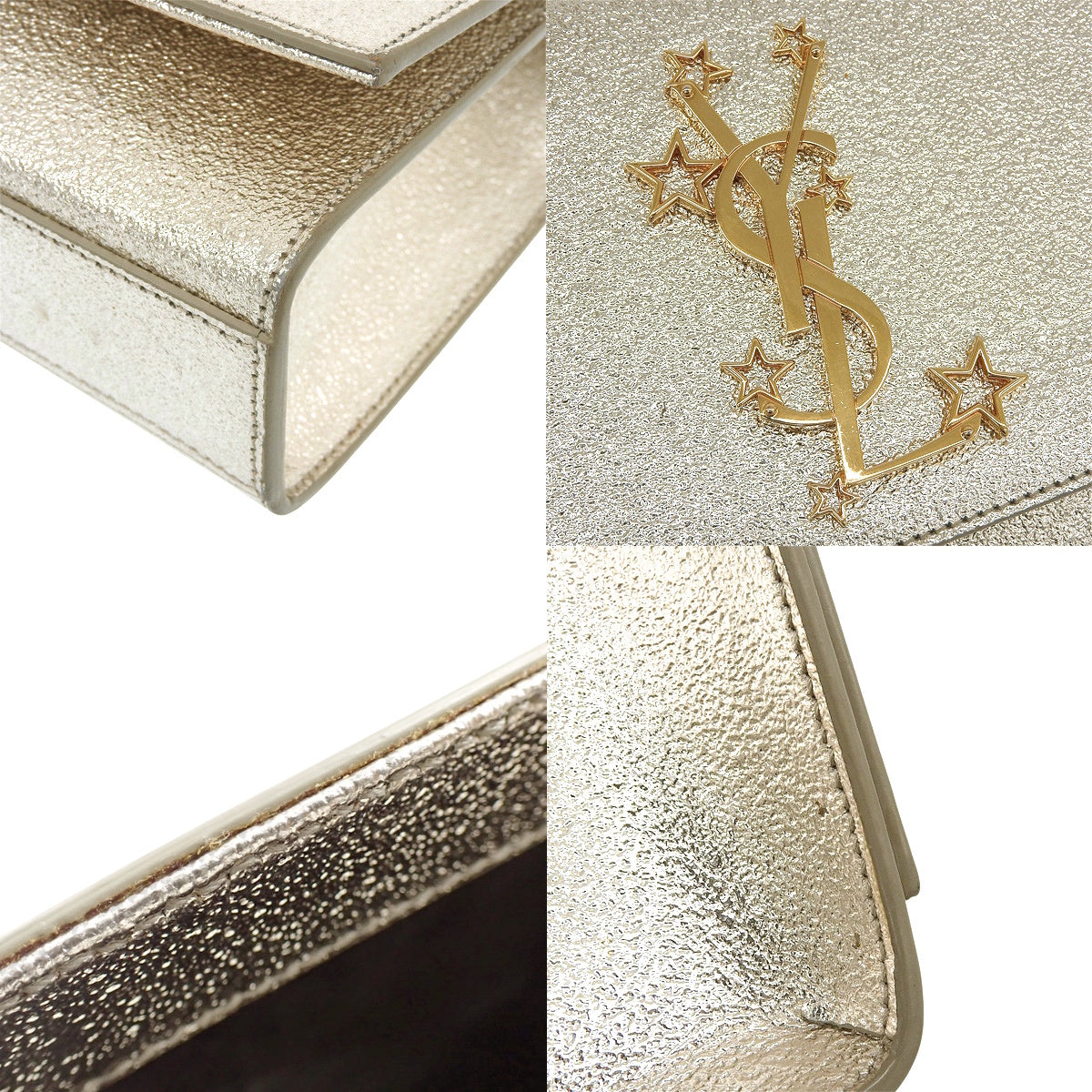 Kate Medium Leather Champagne Gold