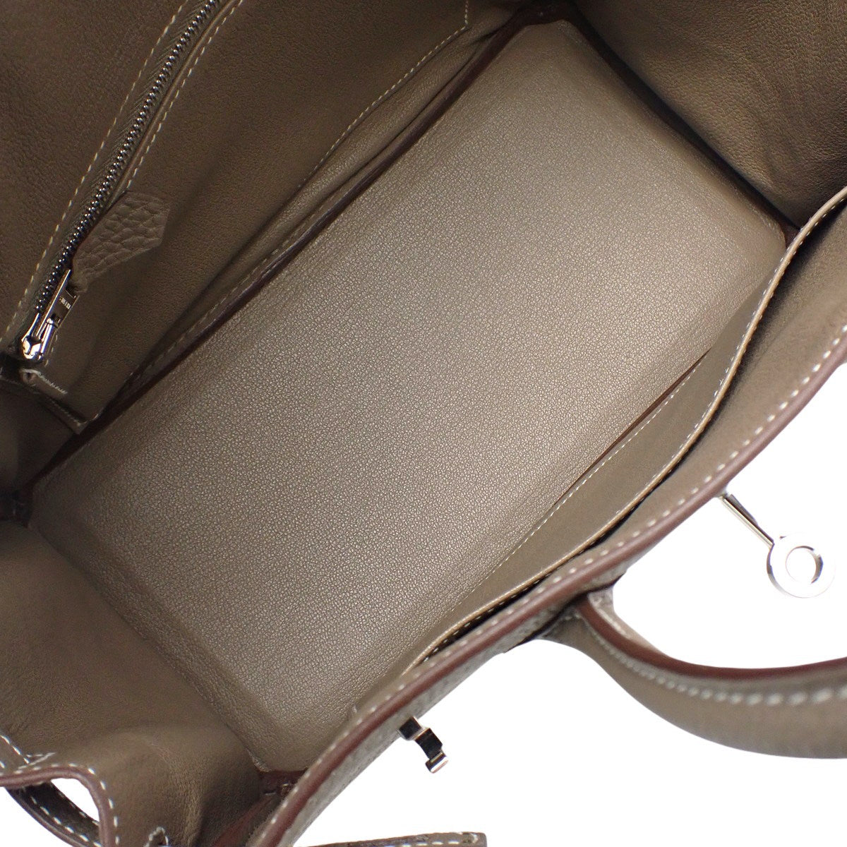 バーキン25 トゴ エトゥープ/エトープ シルバー金具 W刻印