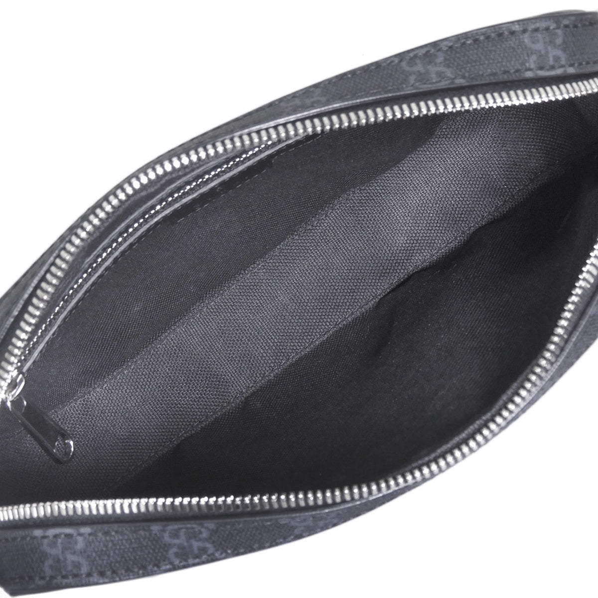 GG Supreme Crossbody Bag Leather Black Gray 795465