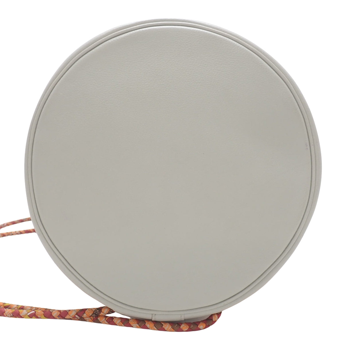 BRIDES de GALA 式典用馬勒 ソクワール22 シルク エプソン オレンジ グレー シルバー金具 □Q刻印