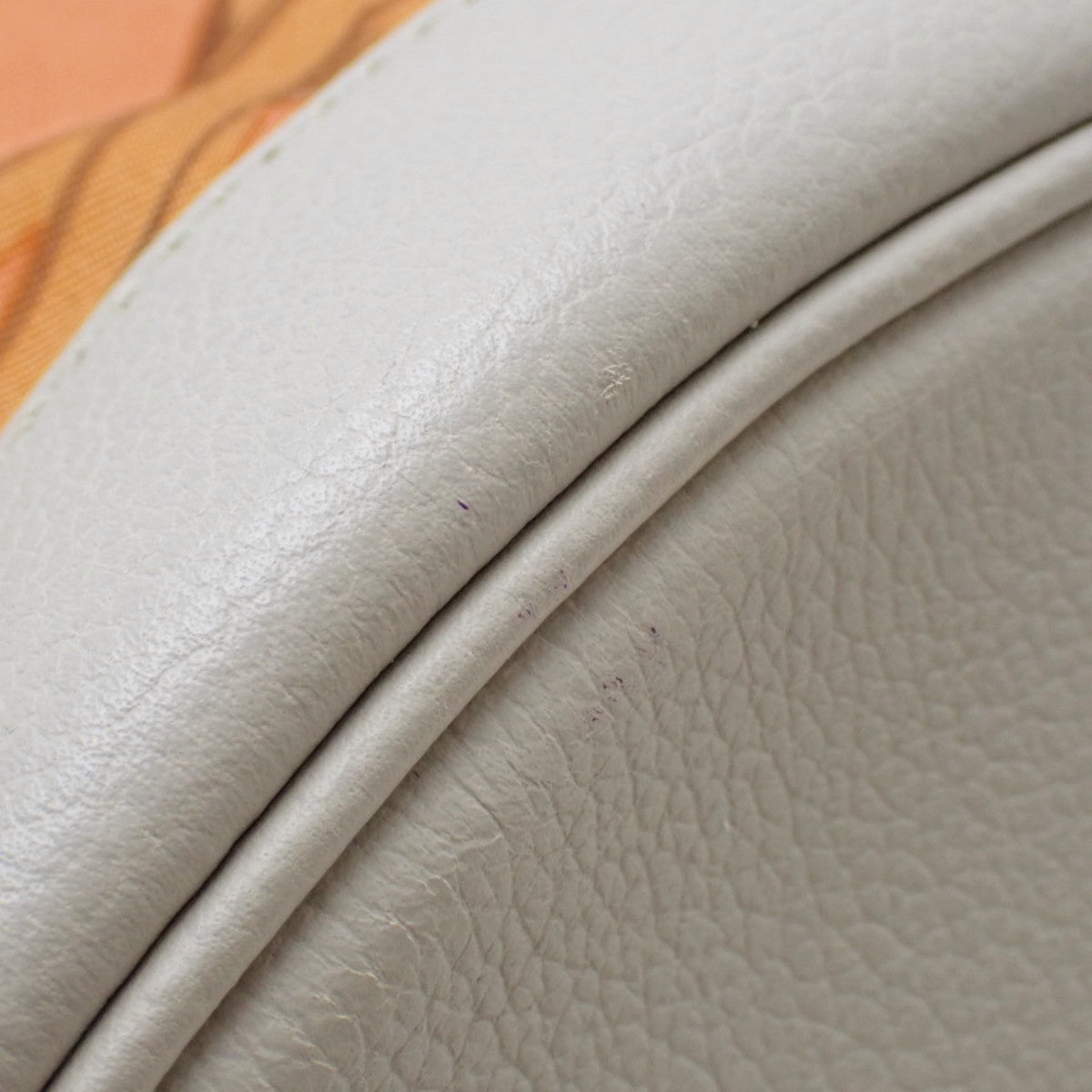 BRIDES de GALA 式典用馬勒 ソクワール22 シルク エプソン オレンジ グレー シルバー金具 □Q刻印