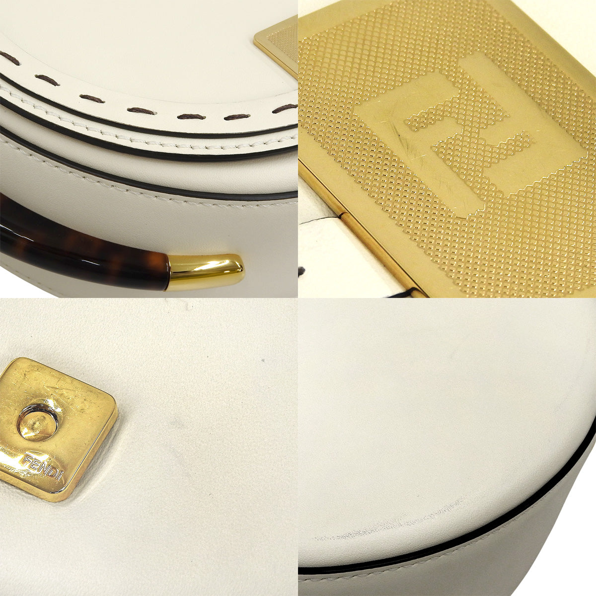 ムーンライト ショルダーバッグ レザー ホワイト 8BT346