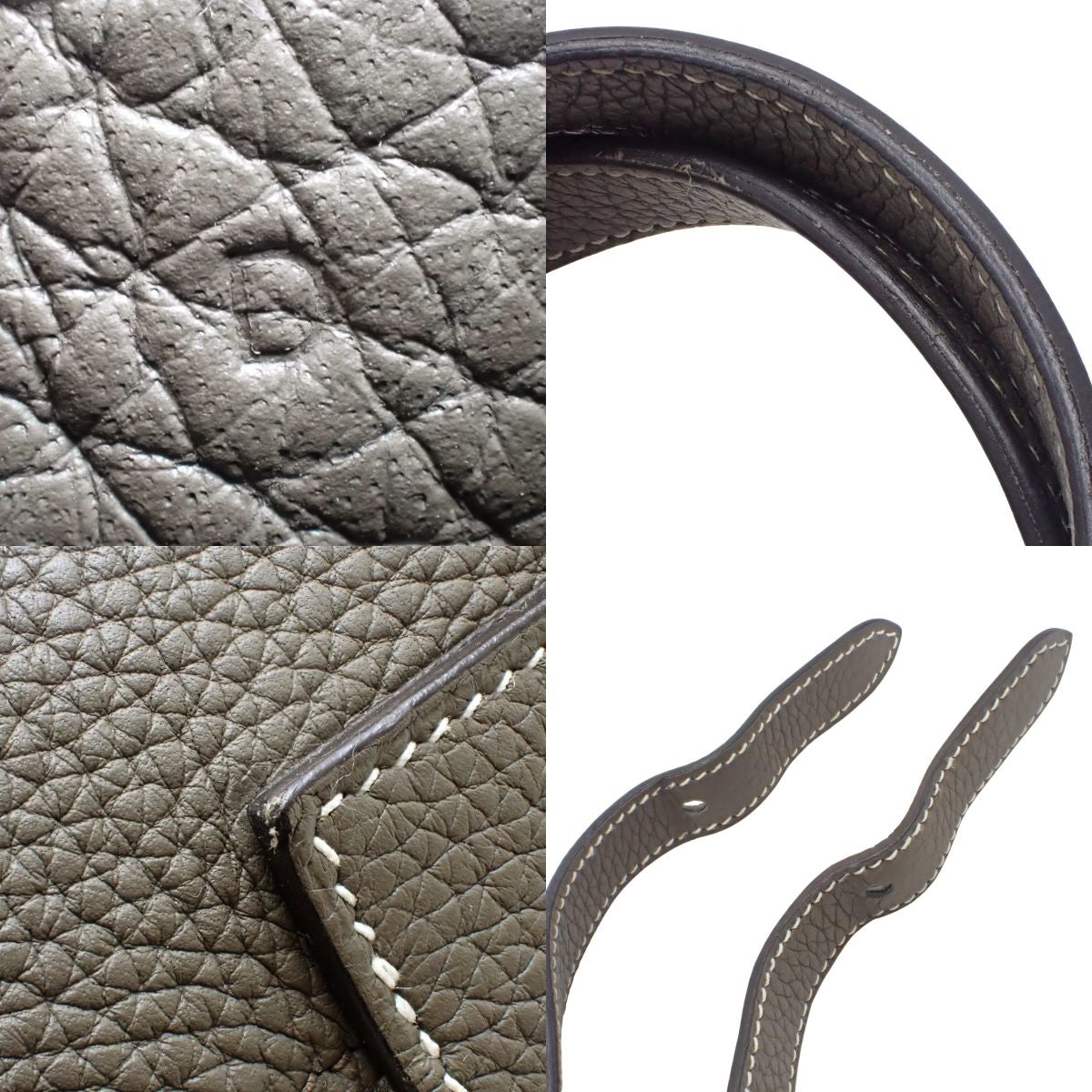 Arzan 31 Taurillon Clemence Etain Silver Hardware D Stamp