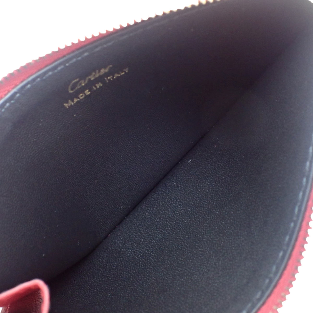 Cartier Guirlande de Cartier Fragment Case Calf Bordeaux Gold L3001721