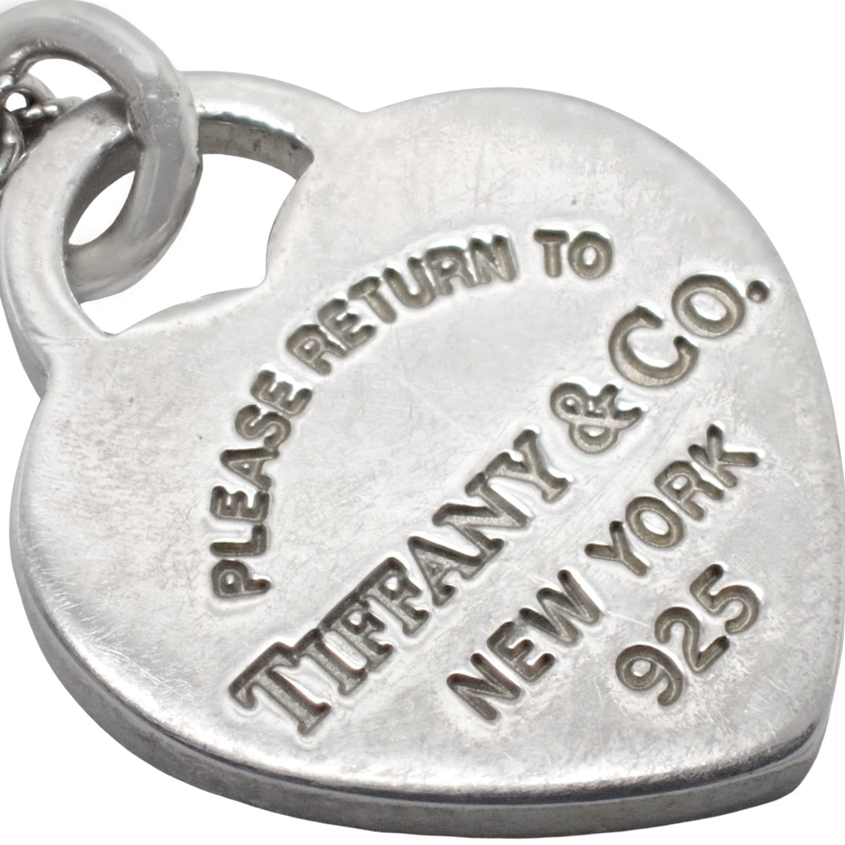 ピンク ダブル ハート タグ ペンダント シルバー SV925