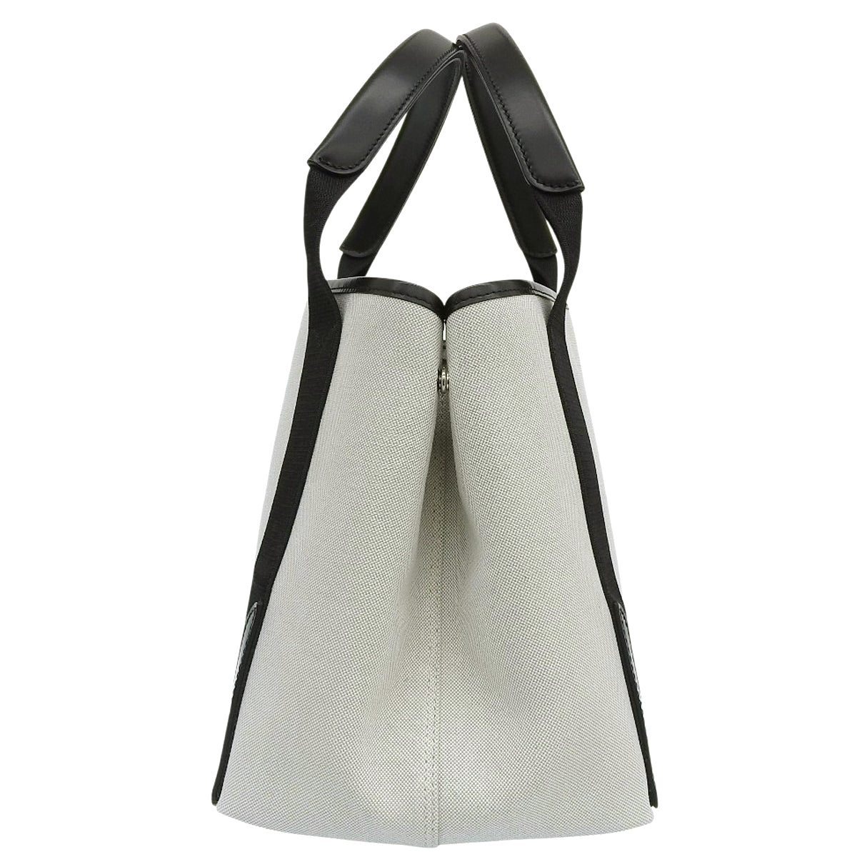 NAVY CABAS S Cotton Canvas Natural/Black 339933