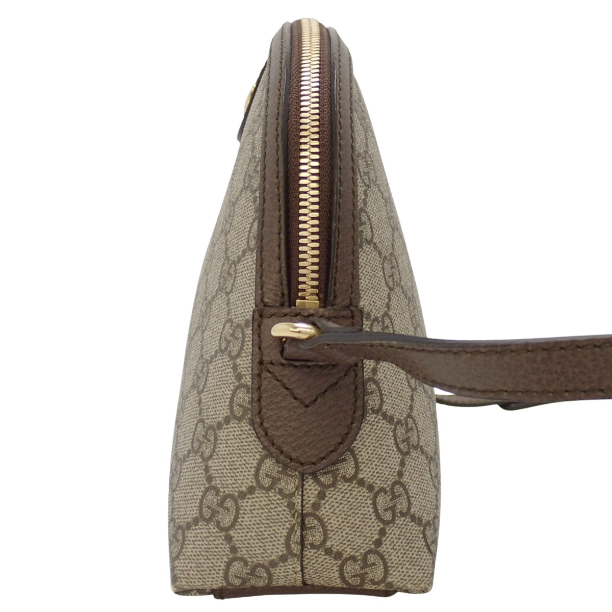 Ophidia Small Shoulder Bag in GG Supreme Canvas, Beige/Ebony, 499621 K05NG 8745