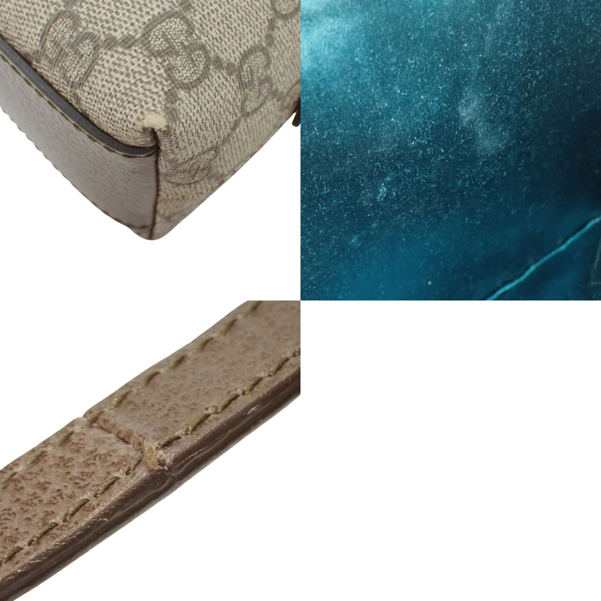 オフィディア スモール ショルダーバッグ GGスプリームキャンバス ベージュ/エボニー 499621 K05NG 8745