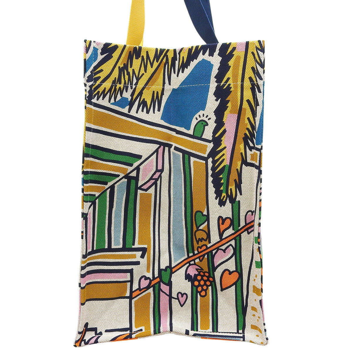 ビーチバッグ 砂漠の見える部屋 コットンキャンバス ウートルメール バブル・ガム ジョーヌ・ドール