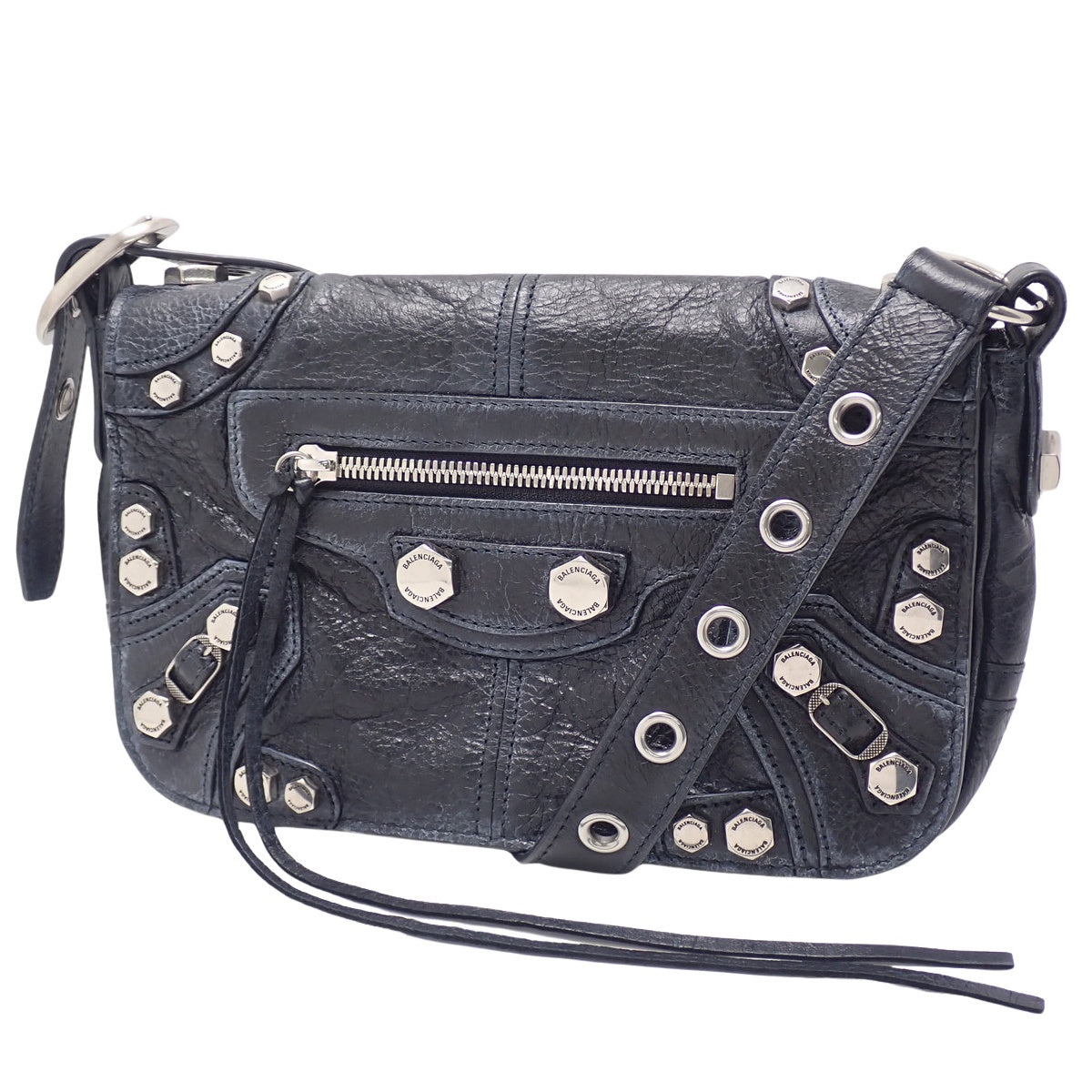 ルカゴールフラップバッグXS ラムスキン グレー 719082