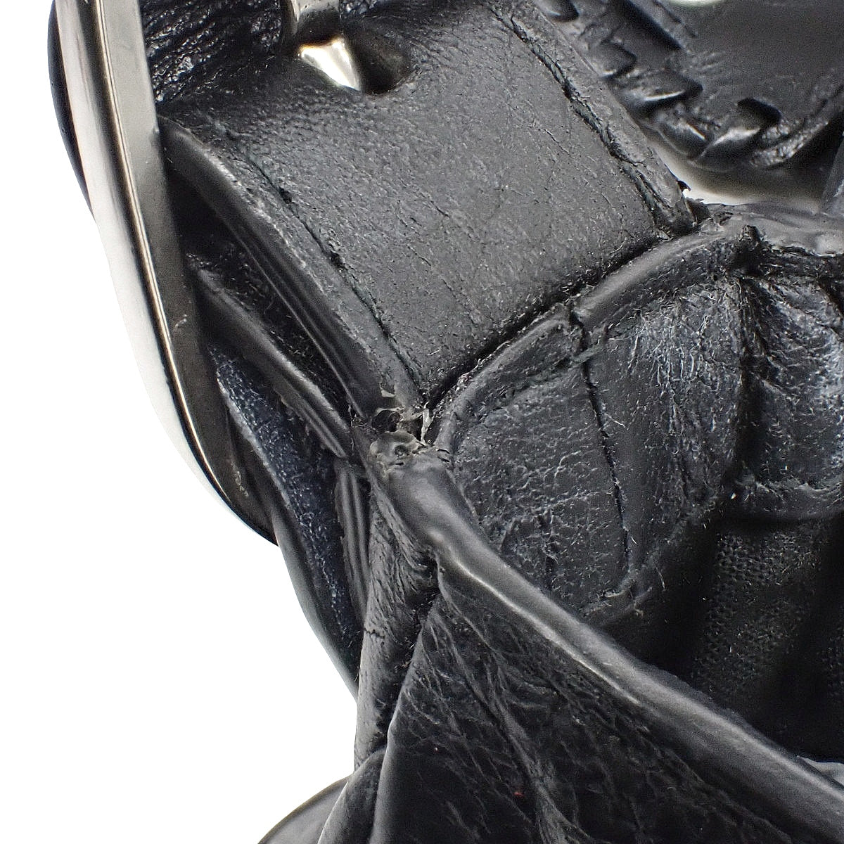 ルカゴールフラップバッグXS ラムスキン グレー 719082