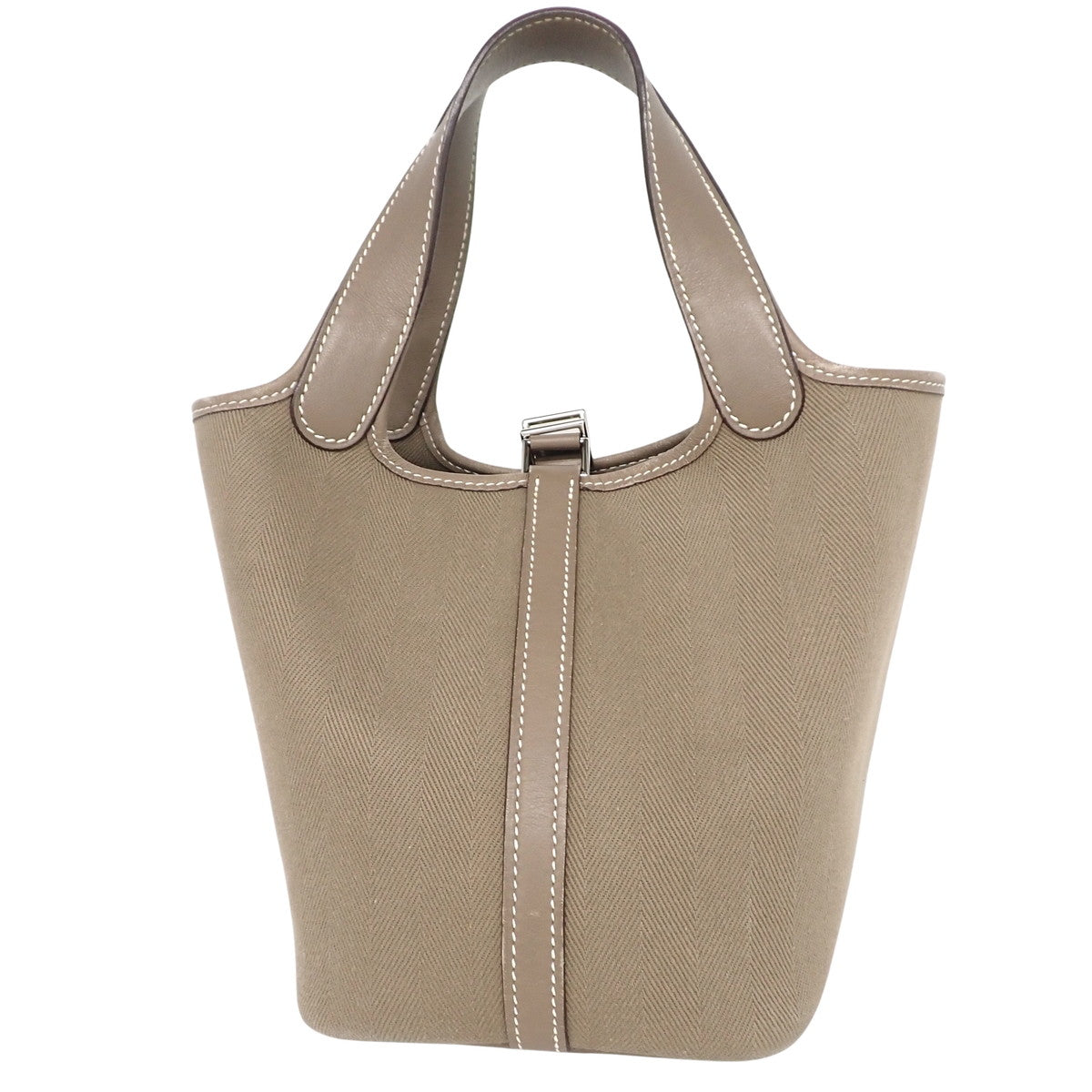 ピコタンPM トワルシェブロン ヴォースイフト エトゥープ/エトープ シルバー金具 □J刻印