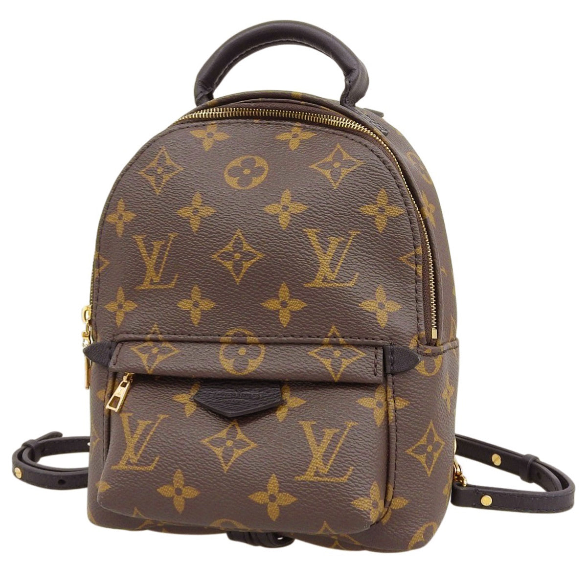 Monogram Palms Springs 双肩包 MINI 老花帆布 棕色 M44873