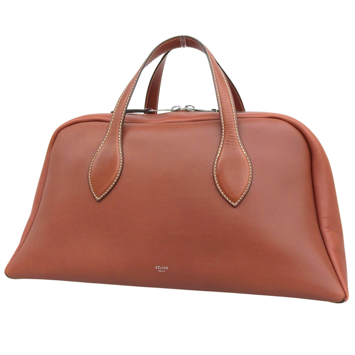 Bowling bag, calfskin, brown
