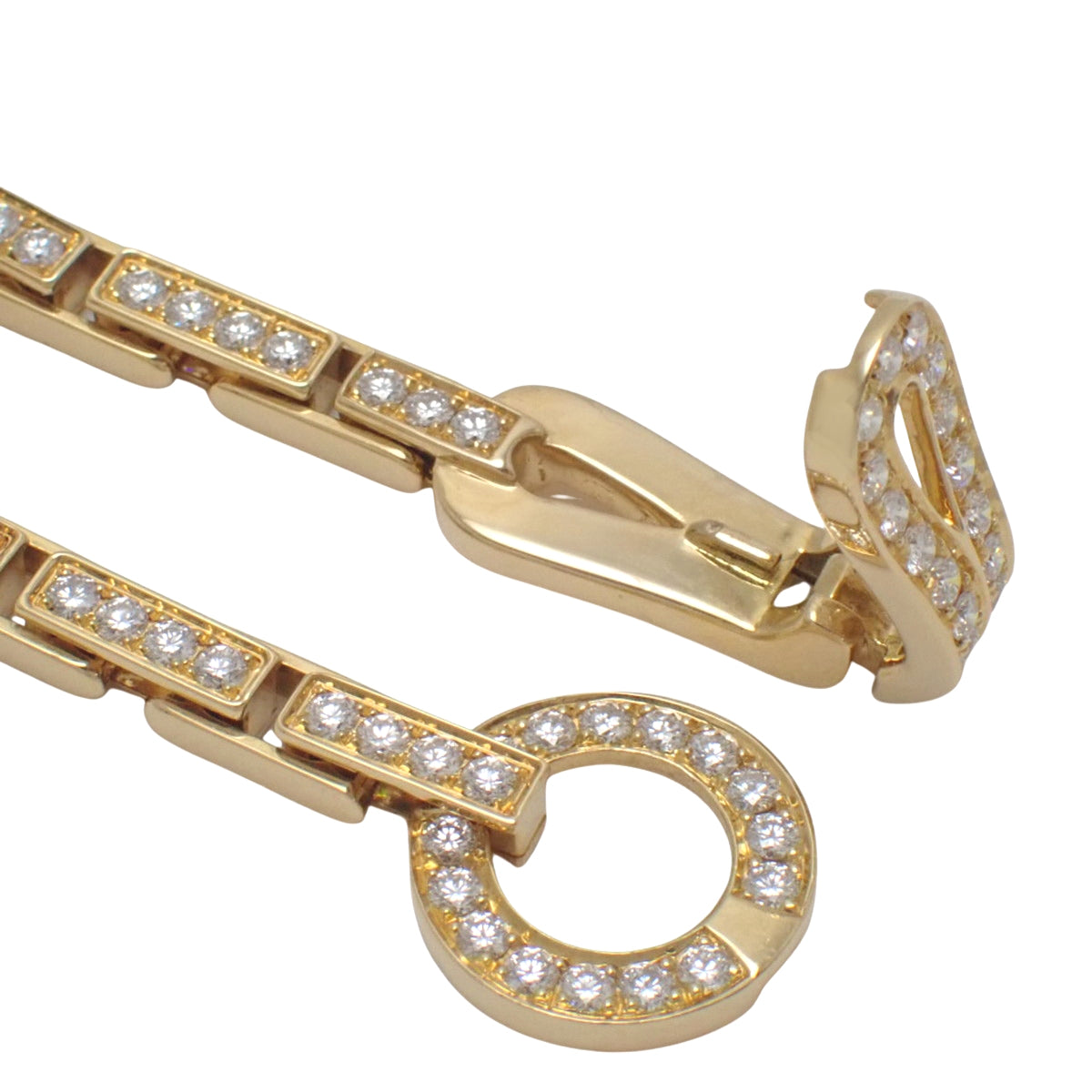 Agraffe Necklace Diamond Yellow Gold K18YG 57.4g