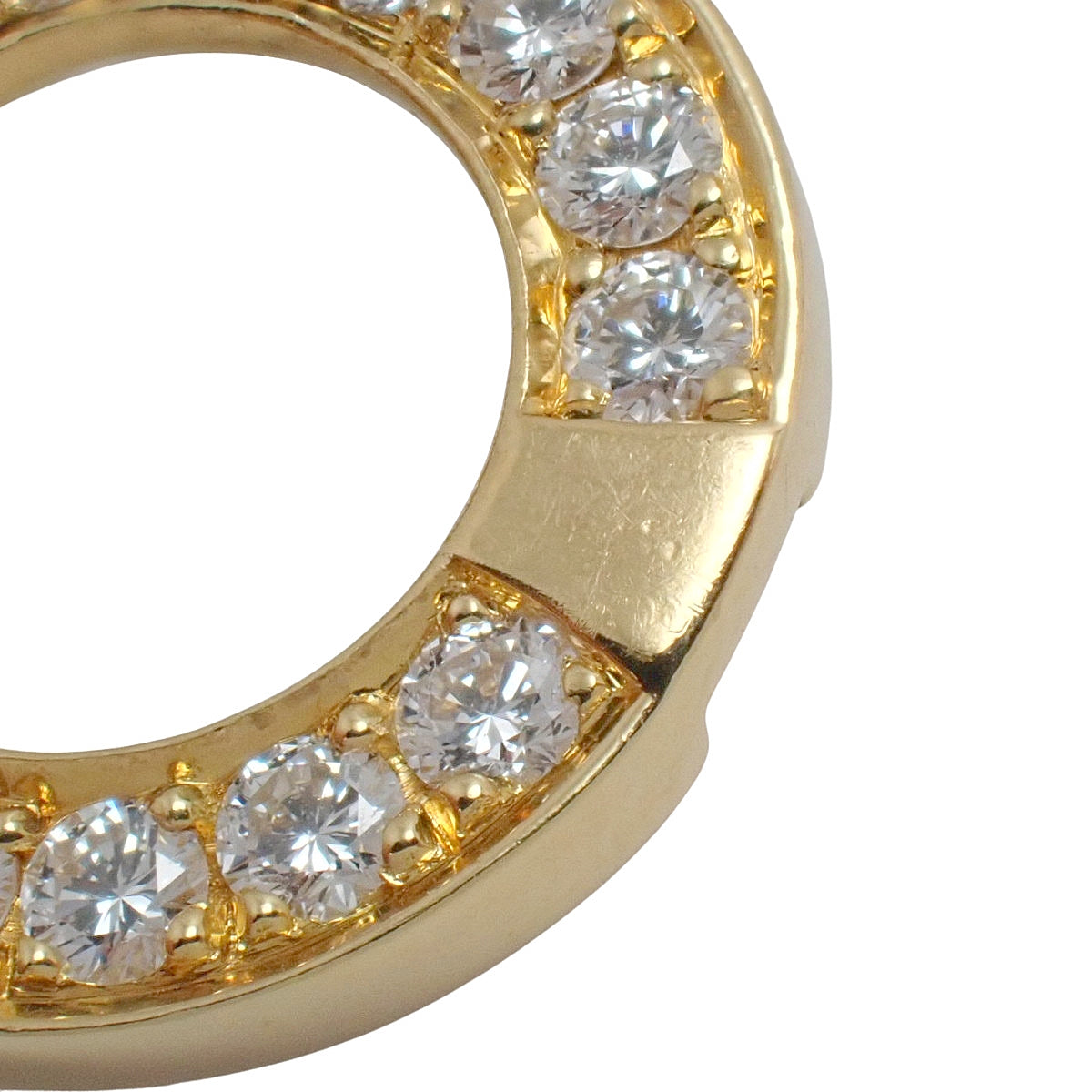 Agraffe Necklace Diamond Yellow Gold K18YG 57.4g