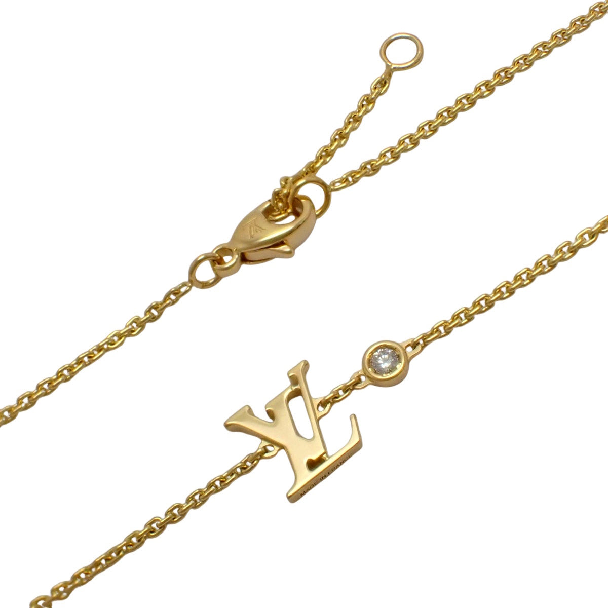 Pendant Idylle Blossom LV Diamonds Yellow Gold K18YG 4.1g