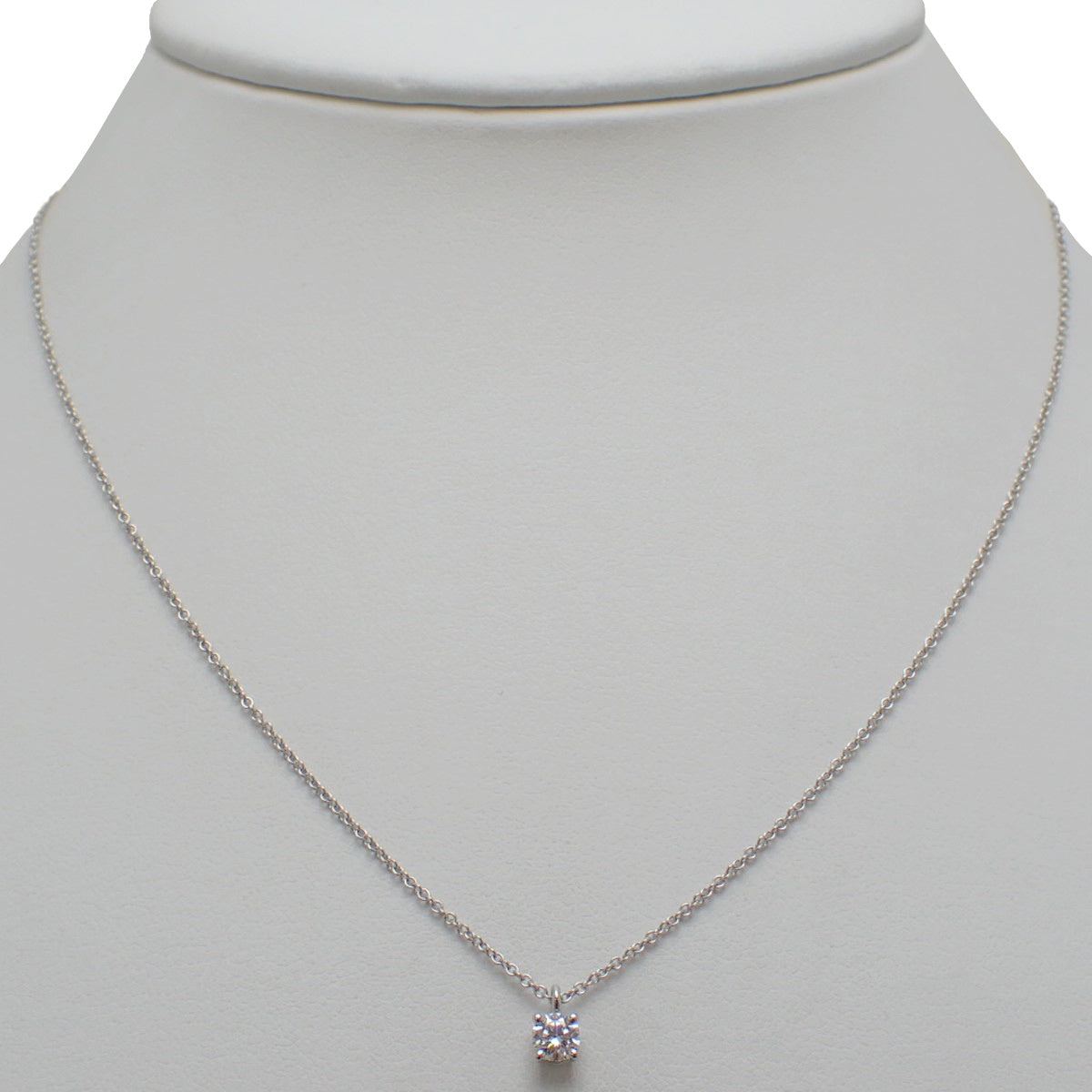 Solitaire Diamond Pendant Diamond Platinum Pt950 2.5g