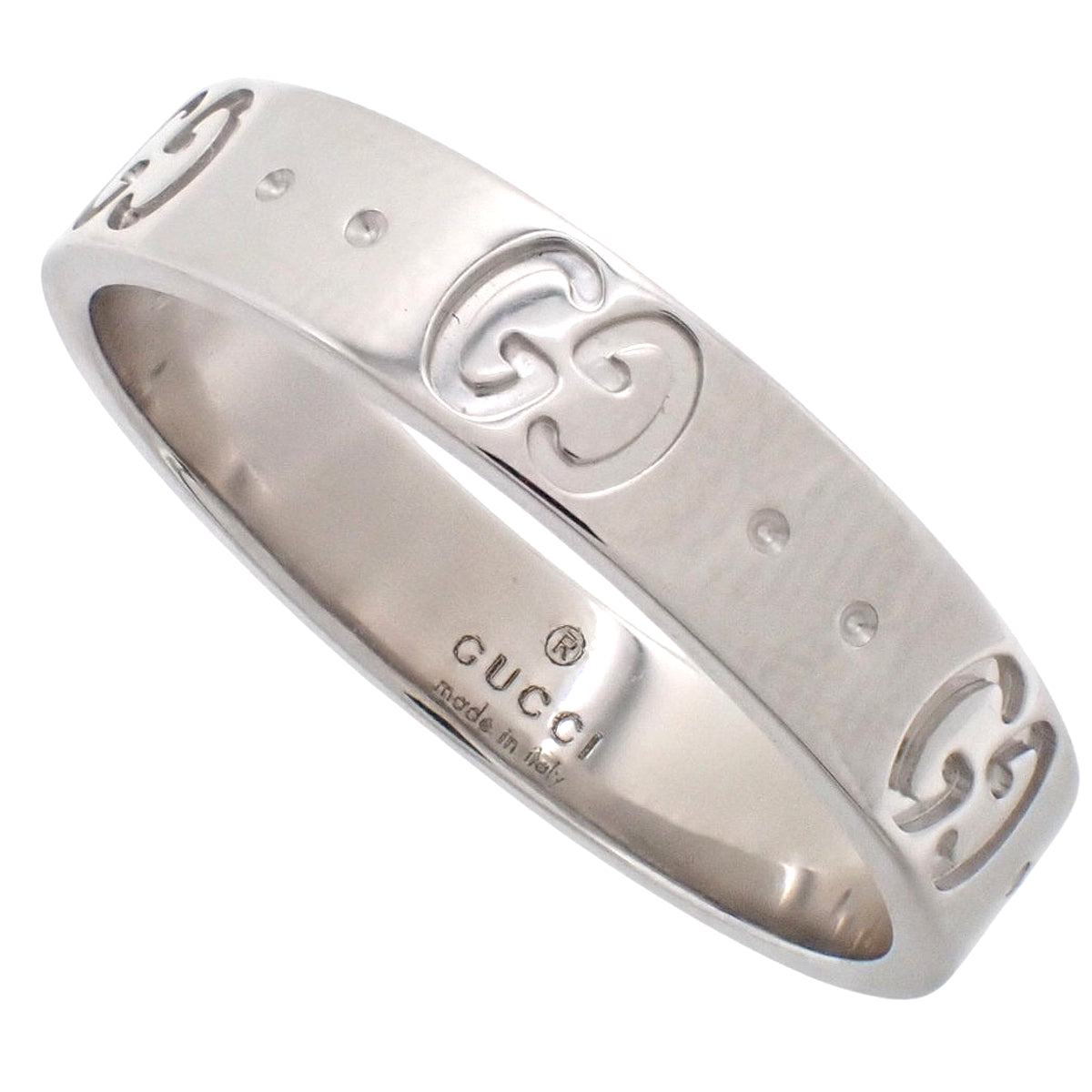 アイコンリング ホワイトゴールド K18WG 14 3.7g