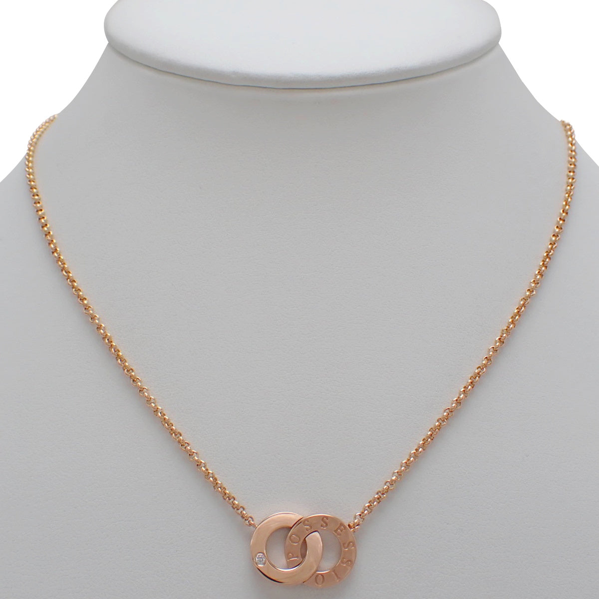 Possession Necklace Diamond Pink Gold K18PG 10.8g