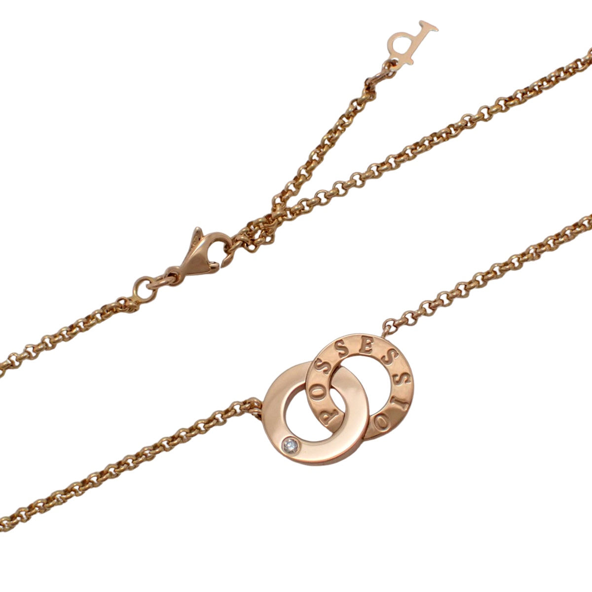Possession Necklace Diamond Pink Gold K18PG 10.8g