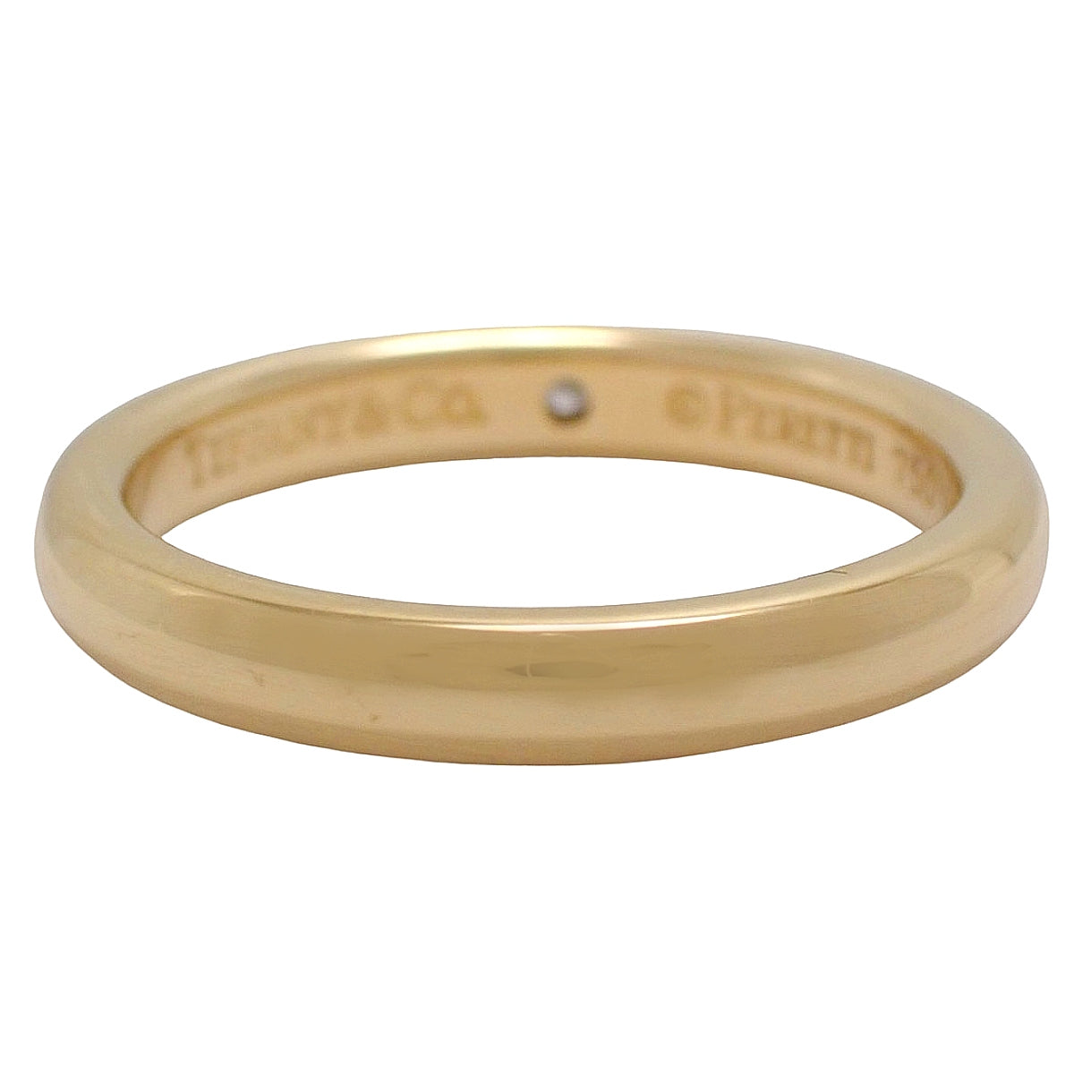 Tiffany & Co. Band Ring Diamond Yellow Gold K18YG 3.9g 1PD|Pre-Owned Luxury Watch Store in Shibuya 109, Tokyo|alamode