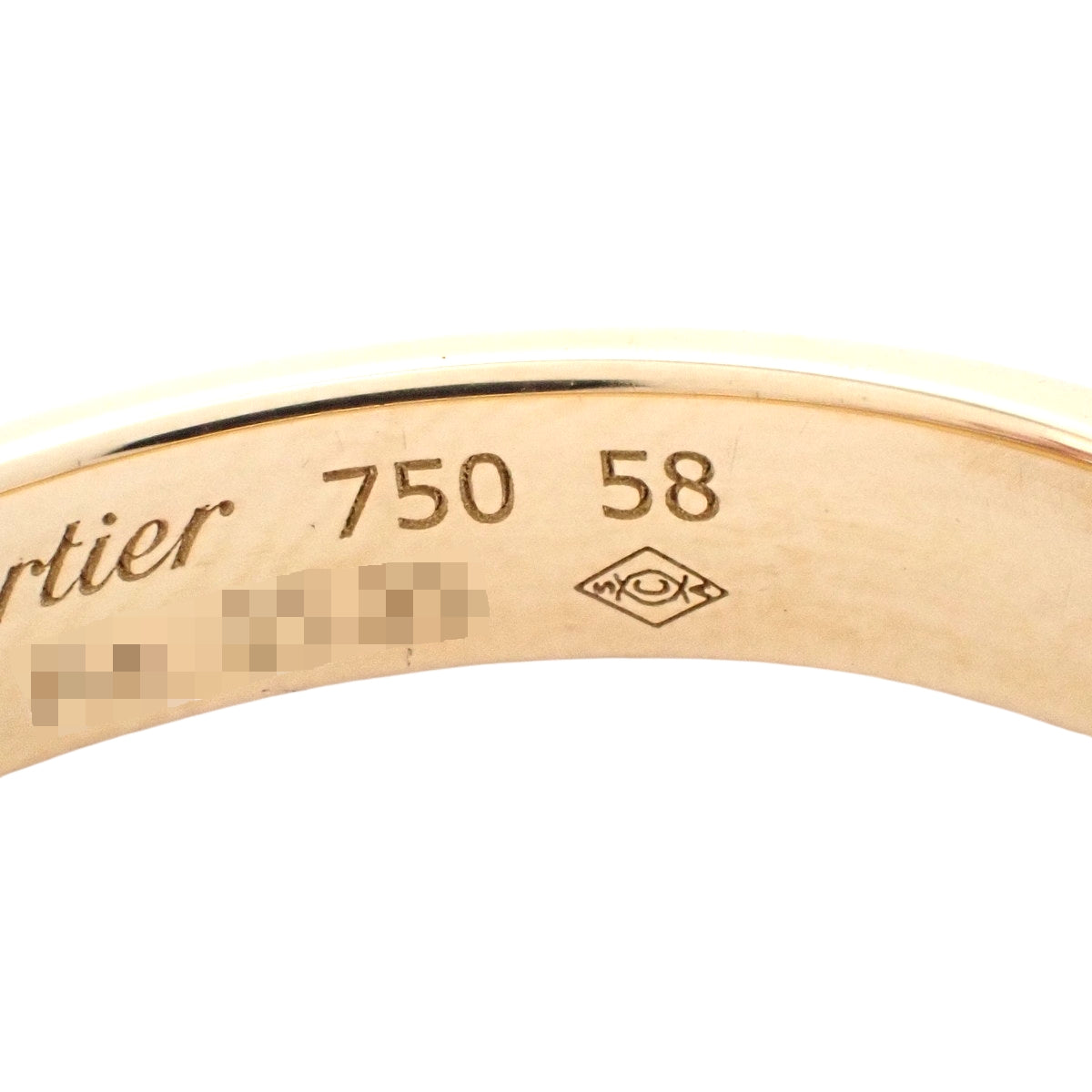 LOVE リング スモールモデル イエローゴールド K18YG 58 4.5g