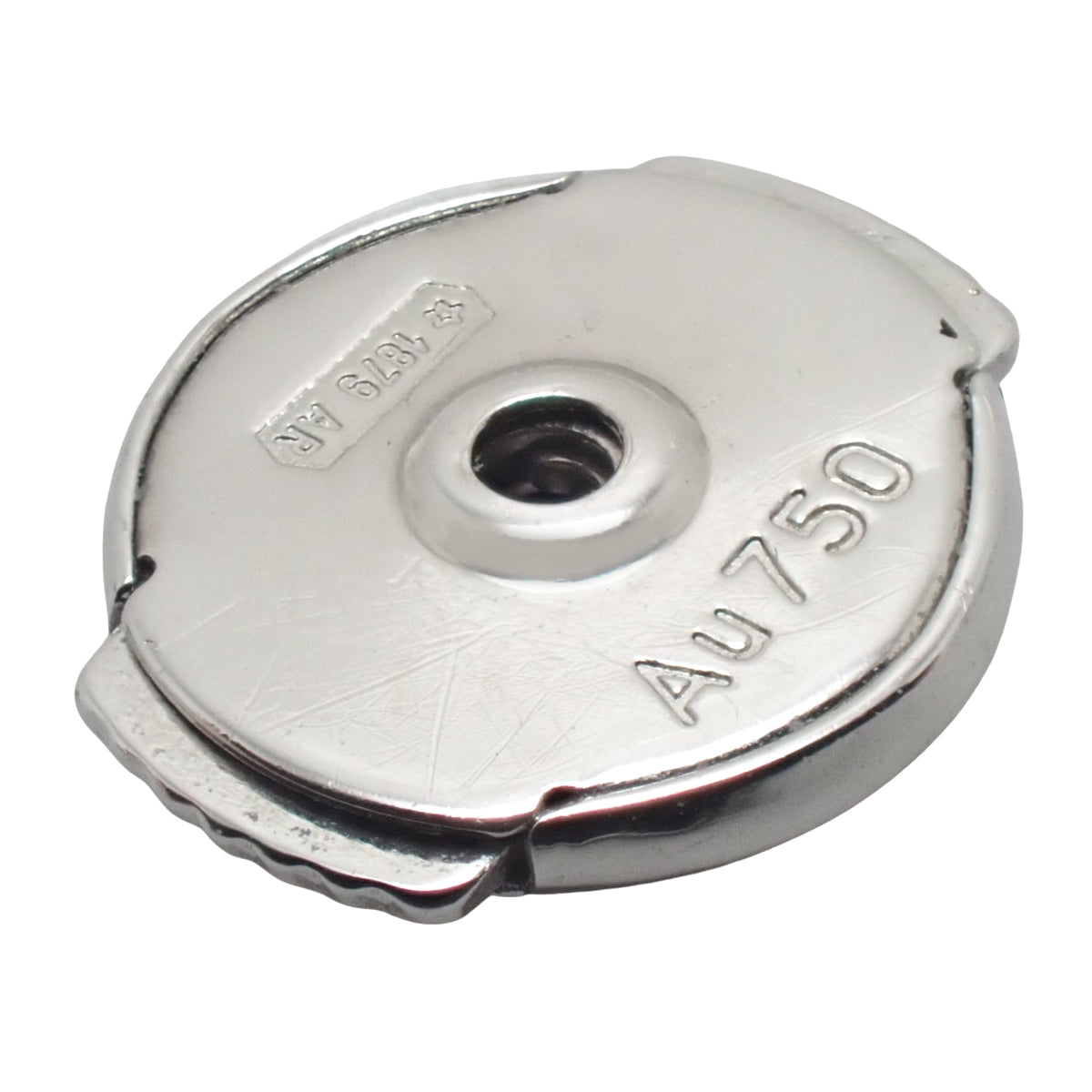 ジュスト アン クル フープ イヤリング スモールモデル ホワイトゴールド K18WG 5.4g