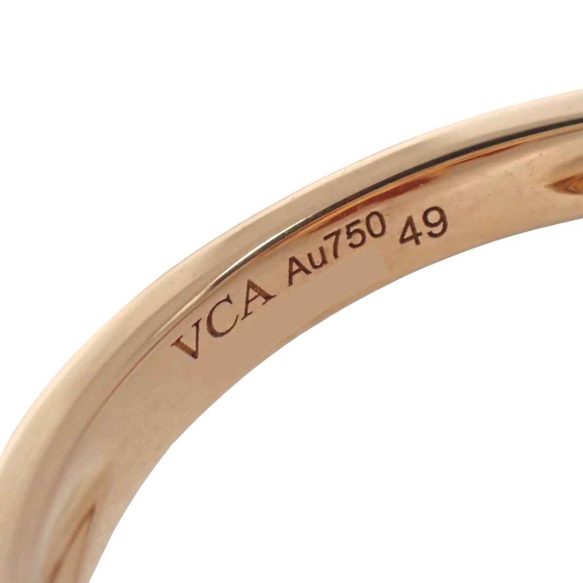 スウィートアルハンブラ エフイヤージュ リング カーネリアン/ダイヤモンド ピンクゴールド K18PG 5.2g