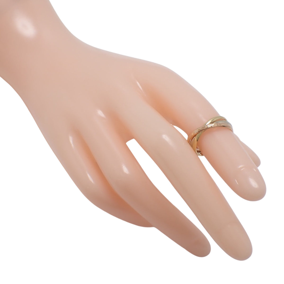 les must de Cartier トリニティ リング イエローゴールド K18 YG PG WG 3.1g