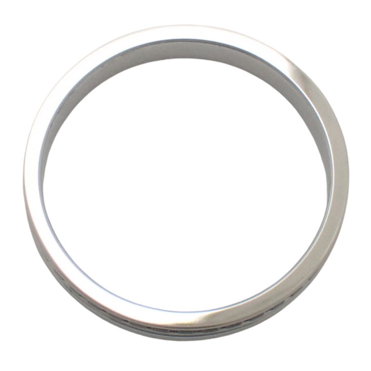 QUATRE BLACK EDITIONキャトル リング ハーフ ホワイトゴールド K18WG 61 5.3g